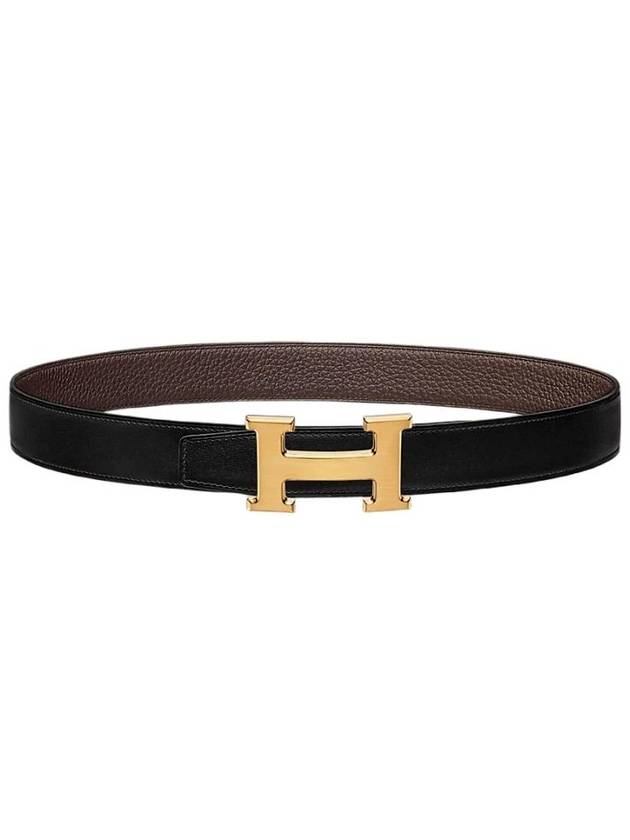 H Buckle Reversible 32mm Leather Black - HERMES - BALAAN 2