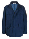 Light Pocket Zip Up Jacket Navy - STONE ISLAND - BALAAN 3