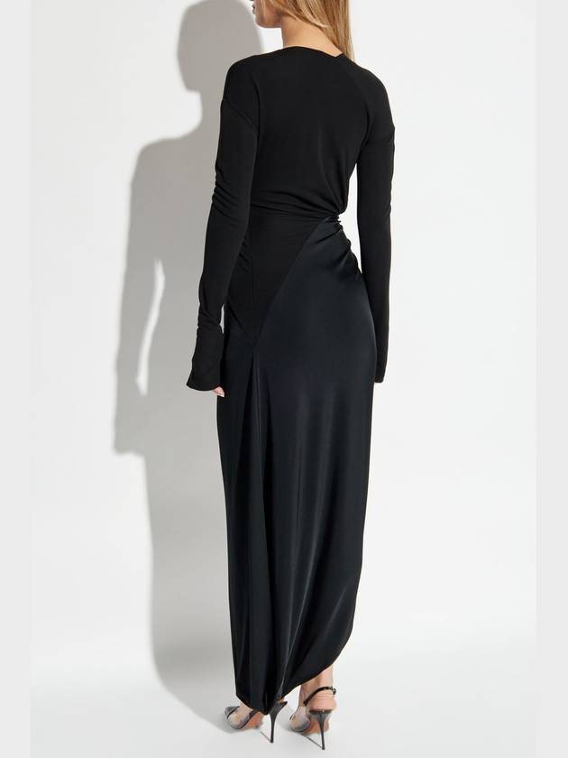 Victoria Beckham Long Sleeve Dress, Women's, Black - VICTORIA BECKHAM - BALAAN 4