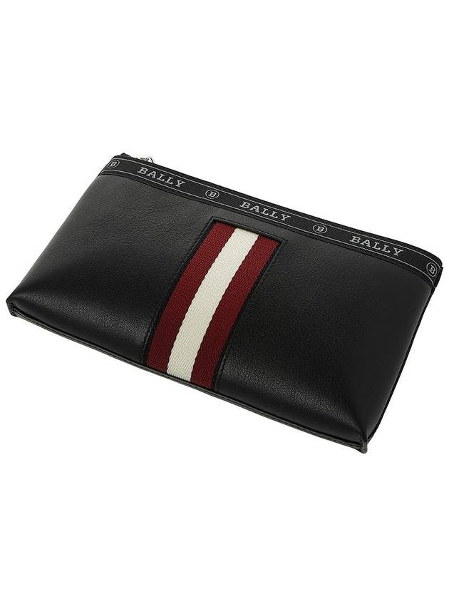 Beryer HP Logo Tape Clutch Bag Black - BALLY - BALAAN 5