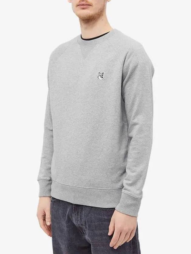 Grey Fox Head Patch Classic Sweatshirt Grey Melange - MAISON KITSUNE - BALAAN 4