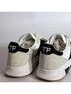 Suede Technical Fabric Jagga Low Top Sneakers Black White - TOM FORD - BALAAN 8