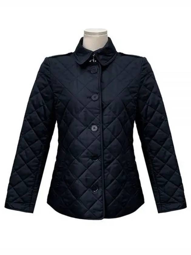 New Frankby Quilted Jacket Navy - BURBERRY - BALAAN 2