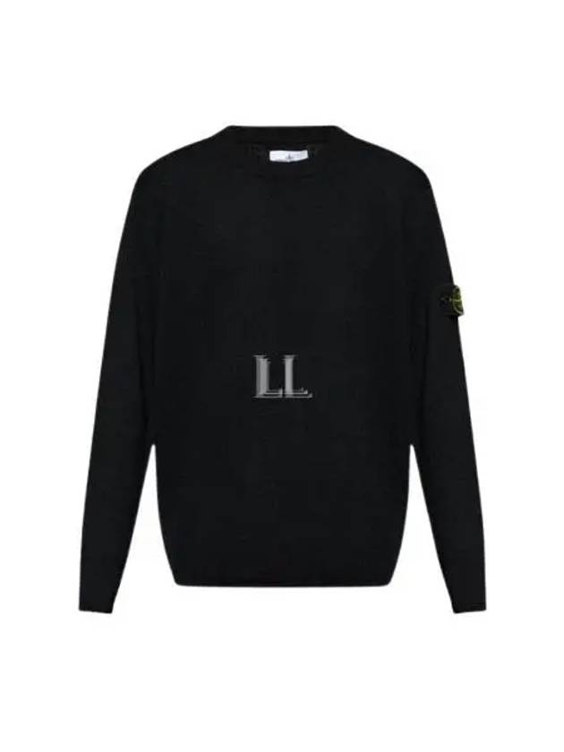 Compass Badge Knit Top Black - STONE ISLAND - BALAAN 2