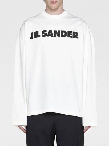 T-shirt di cotone con maxi logo Jil Sander - JIL SANDER - BALAAN 1