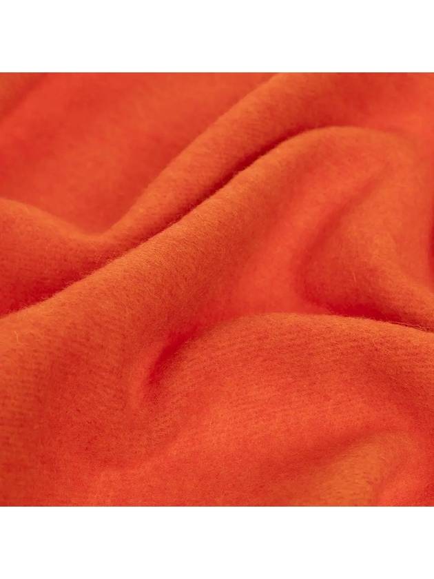 Signature Logo Wool Muffler Orange - GANNI - BALAAN 4