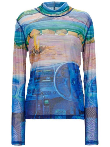 J.W. Anderson Print Semi-Transparent Top - JW ANDERSON - BALAAN 1