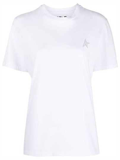 Star Printing Short Sleeve T-Shirt White - GOLDEN GOOSE - BALAAN 2