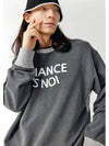 Unisex CHMXMTM Snowy Sweatshirt Mix Charcoal - CHANCE'S NOI - BALAAN 2