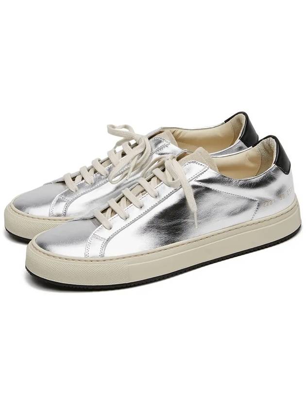 Retro Low Top Sneakers Silver - COMMON PROJECTS - BALAAN 4