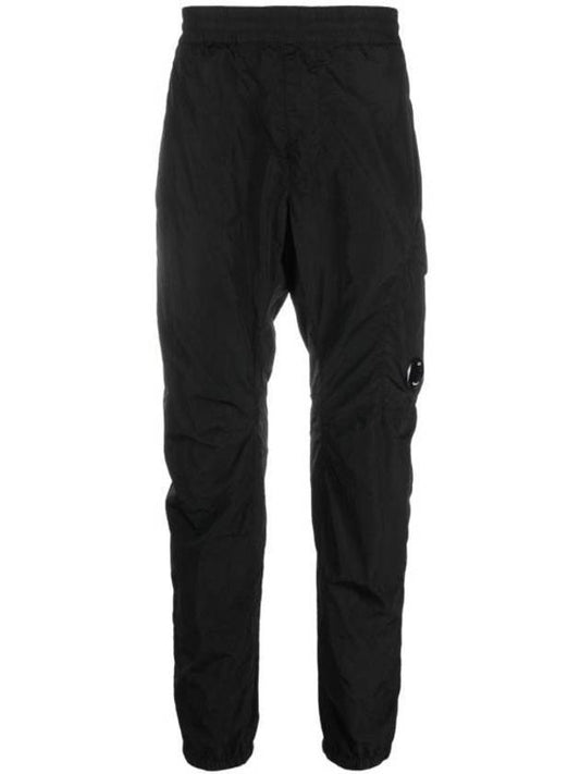 Lens Wappen Technical Cargo Track Pants Black - CP COMPANY - BALAAN 1