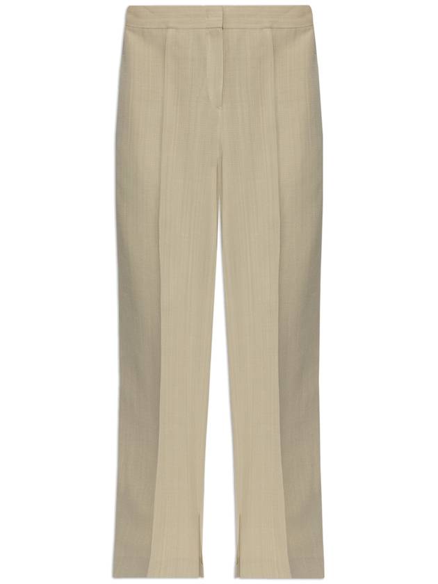 JIL SANDER Creased Trousers, Women's, Beige - JIL SANDER - BALAAN 1