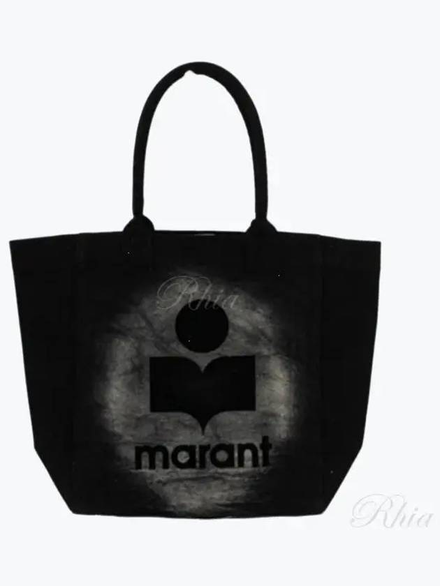 Yenky Small Cotton Tote Bag Black - ISABEL MARANT - BALAAN 2