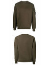 Brushed Emerized Diagonal Fleece Sweatshirt Khaki - CP COMPANY - BALAAN 5