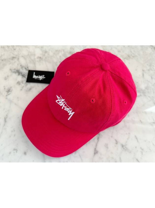 Stock Low Pro Ball Cap Magenta - STUSSY - BALAAN 2