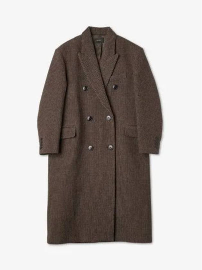 Virgin Wool Double Coat Brown - ISABEL MARANT - BALAAN 2