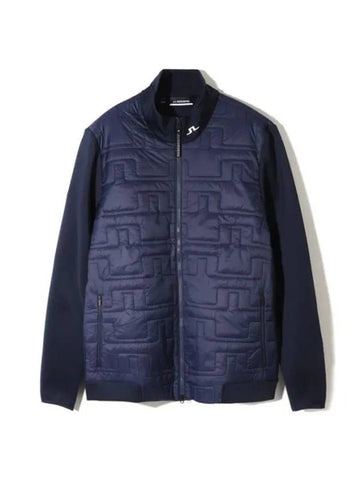 Men's Quilt Hybrid Jacket Navy - J.LINDEBERG - BALAAN 1