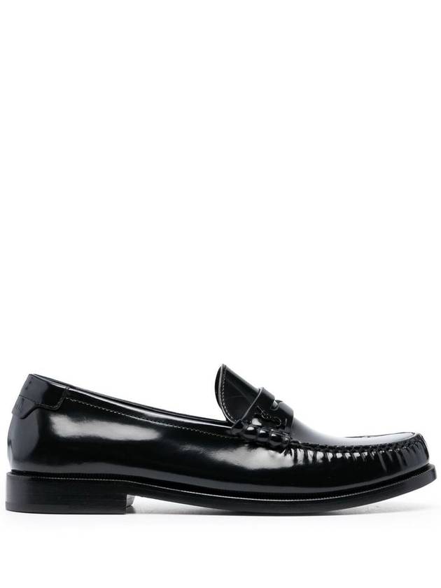 Women's Monogram Le Penny Loafer Black - SAINT LAURENT - BALAAN 2