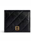 Crush Embellished Logo Card Wallet Black - BALENCIAGA - BALAAN 2