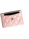 Classic card wallet holder pink gold caviar AP0213 - CHANEL - BALAAN 3