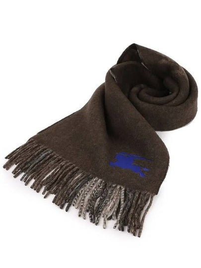 Check EKD Embroidered Reversible Cashmere Scarf Snug - BURBERRY - BALAAN 2