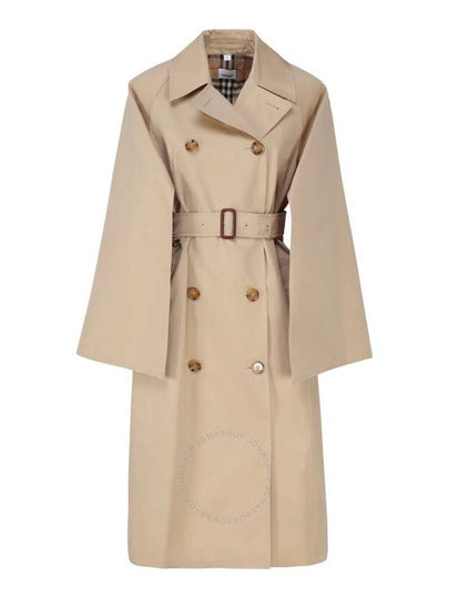 Cotton Gabardine Trench Coat Honey - BURBERRY - BALAAN 2