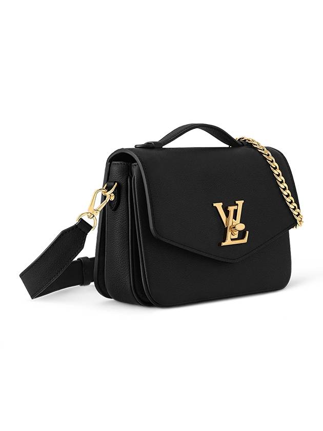 Oxford Lockme Leather Shoulder Bag Black - LOUIS VUITTON - BALAAN 3