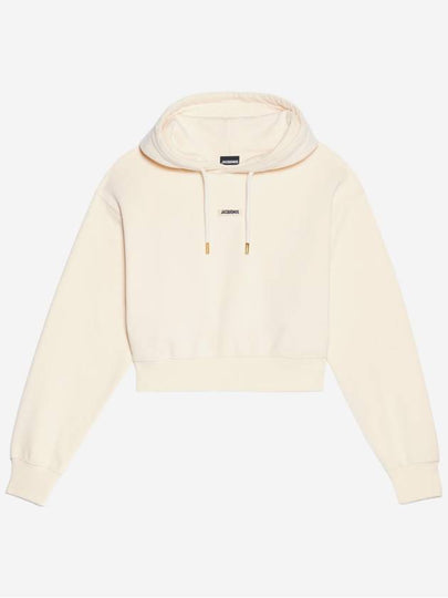 Le Sweatshirt Gros Grain Cotton Hoodie Light Beige - JACQUEMUS - BALAAN 2