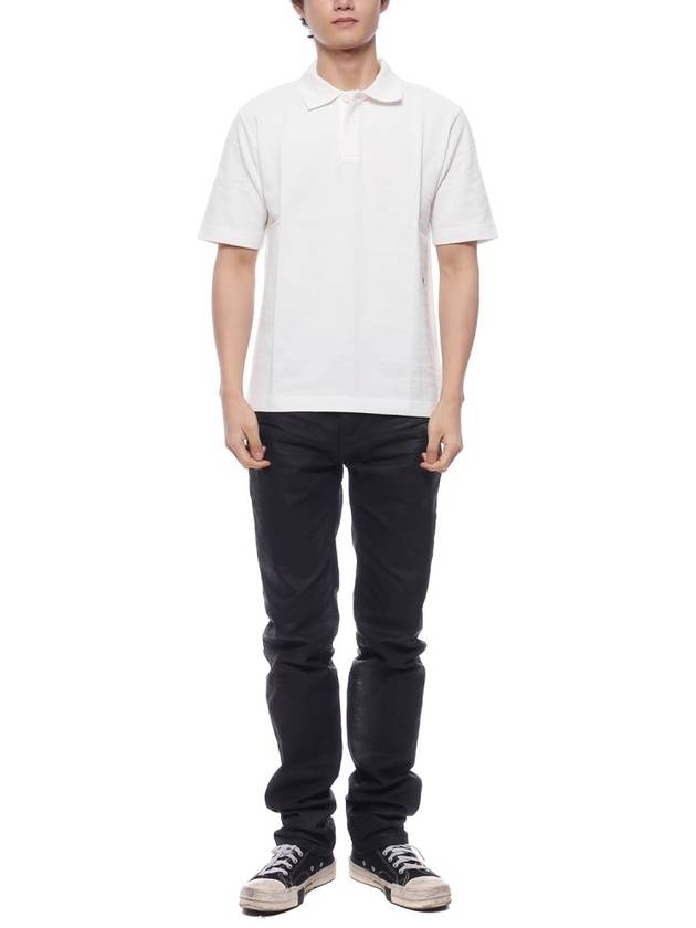 EKD Embroidery Regular Fit Polo Shirt White - BURBERRY - BALAAN 4