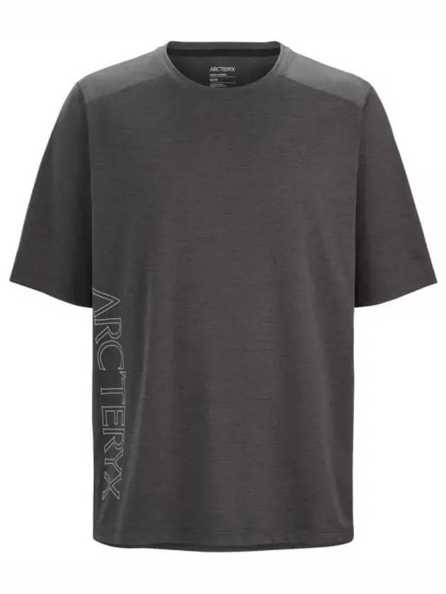 Cormac Downword Short Sleeve T-Shirt Black Heather - ARC'TERYX - BALAAN 2