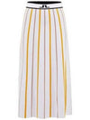 Manhattan Striped Knit Skirt White - J.LINDEBERG - BALAAN 2