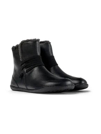 Faux fur lining leather ankle boots black - CAMPER - BALAAN 2