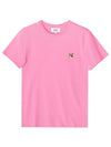 Fox Head Patch Regular Short Sleeve T-Shirt Pink - MAISON KITSUNE - BALAAN 6