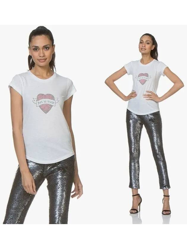 Skinny Heart T-Shirt SHTS1823F - ZADIG & VOLTAIRE - BALAAN 1