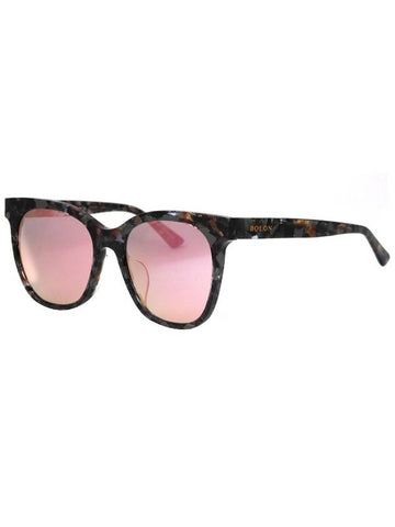 BOL3009 B11 square oversized horn rimmed mirror lens luxury sunglasses - BOLON - BALAAN 1