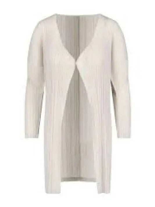 MC February Pleated Cardigan Beige - ISSEY MIYAKE - BALAAN 2