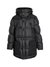 Logo Applique Nylon Puffer Coat Black - BURBERRY - BALAAN 2