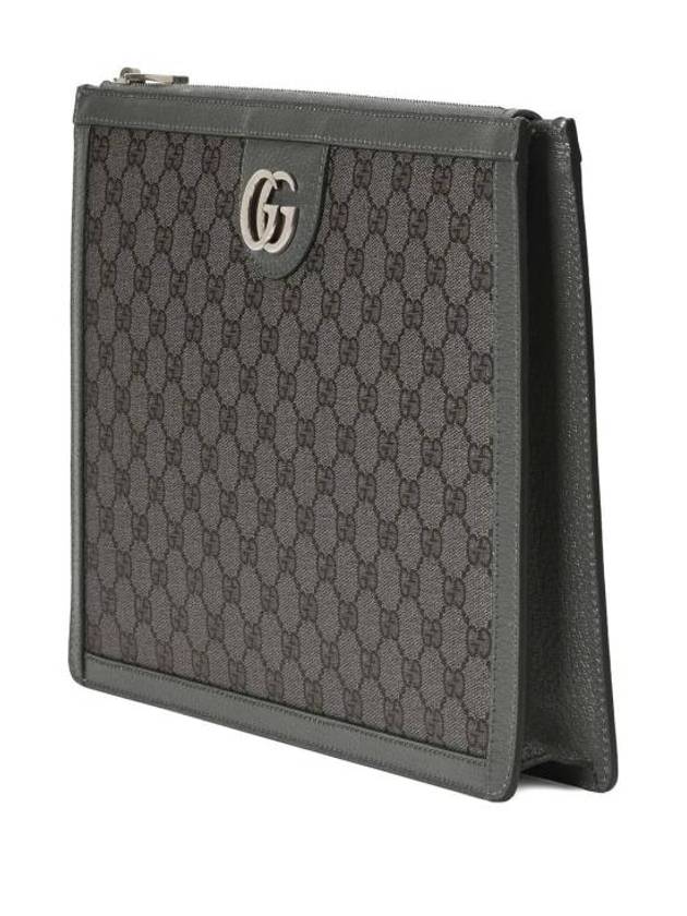 Ophidia Portfolio Clutch Bag Grey - GUCCI - BALAAN 4