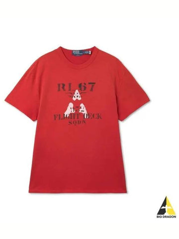 Classic fit jersey graphic t shirt red - POLO RALPH LAUREN - BALAAN 1