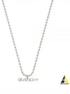 Metal Beaded Chain Necklace Silver - GIVENCHY - BALAAN 2