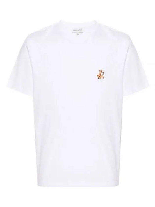 Speedy Fox Patch Comfort Short Sleeve T-Shirt White - MAISON KITSUNE - BALAAN 2