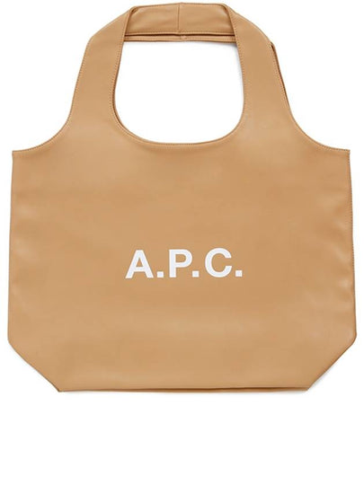 Logo Ninon Detail Medium Tote Bag Beige - A.P.C. - BALAAN 2