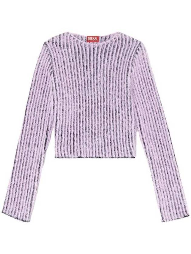 Women's Brushed Knit Top Lilac - DIESEL - BALAAN 2