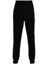 Diagonal Raised Fleece Cargo Track Pants Black - CP COMPANY - BALAAN 2