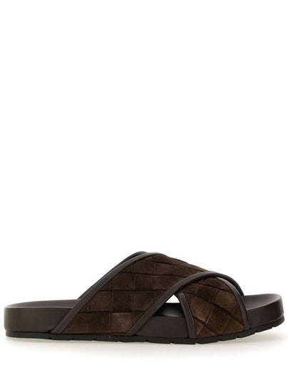 Tarik Suede Sandals Fondant - BOTTEGA VENETA - BALAAN 2