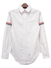 Women's Armband University Striped Oxford Shirt Light Pink - THOM BROWNE - BALAAN 3