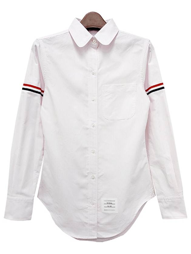 Women's Armband University Striped Oxford Shirt Light Pink - THOM BROWNE - BALAAN 3