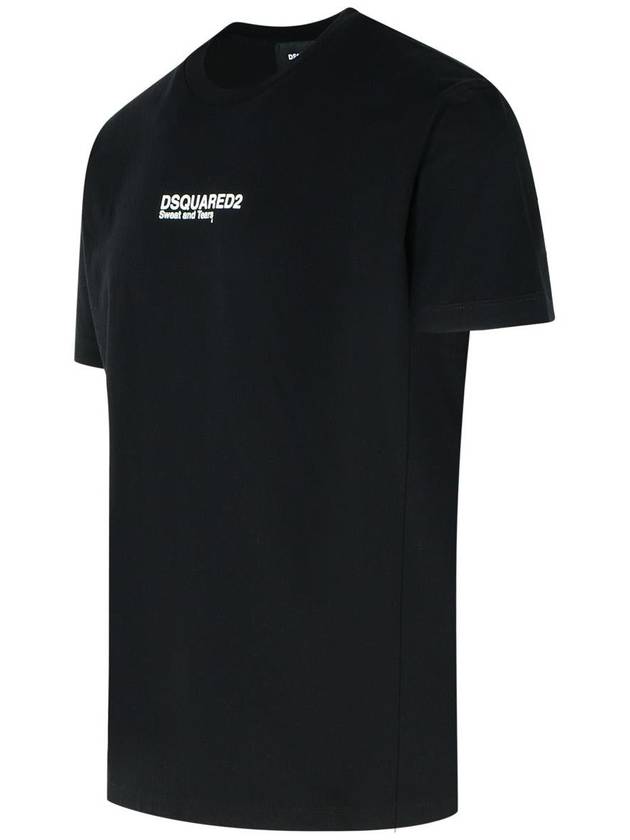 DSQUARED2 Black Cotton T-Shirt - DSQUARED2 - BALAAN 2