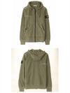 Waffen Patch Hooded Zip-Up Olive - STONE ISLAND - BALAAN 5