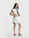 Frayed Hem Denim A-Line Skirt White - LOUIS VUITTON - BALAAN 2